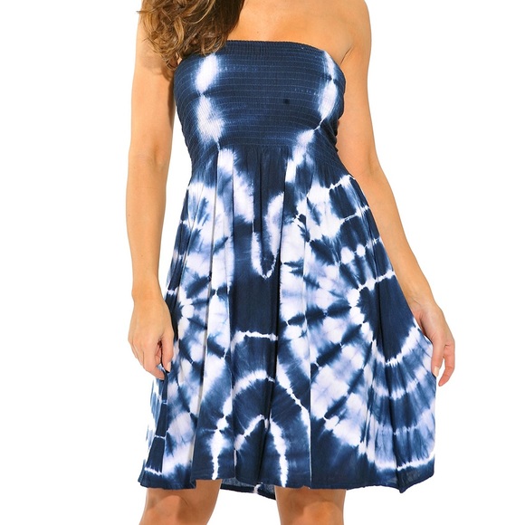 Riveria Sun Dresses & Skirts - Women’s Blue Tye-Dyed Dress